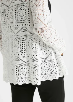 Outlet Chaqueta de punto ajour Mujer Jerséis|Novedades