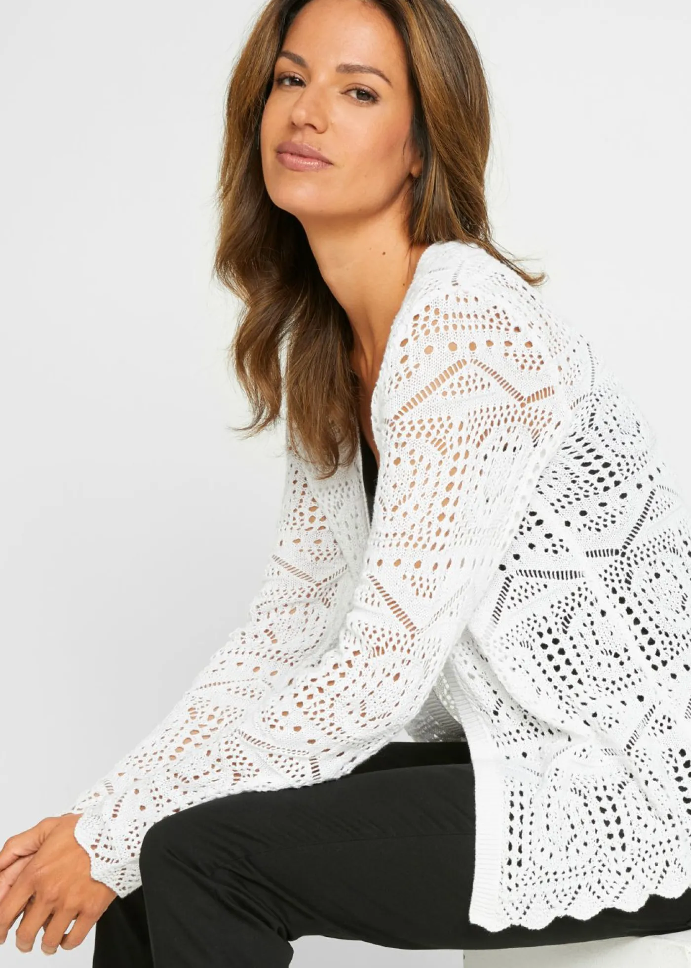 Online Chaqueta de punto ajour Mujer Jerséis|Novedades