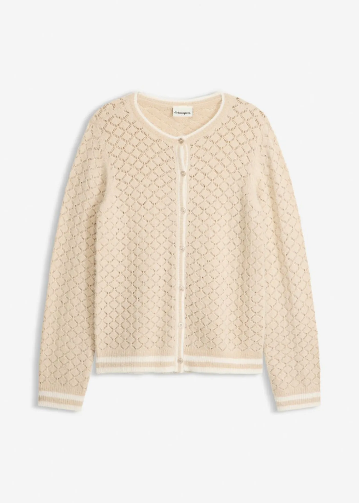 New Chaqueta de punto ajour con hilo suave Mujer Jerséis|Novedades