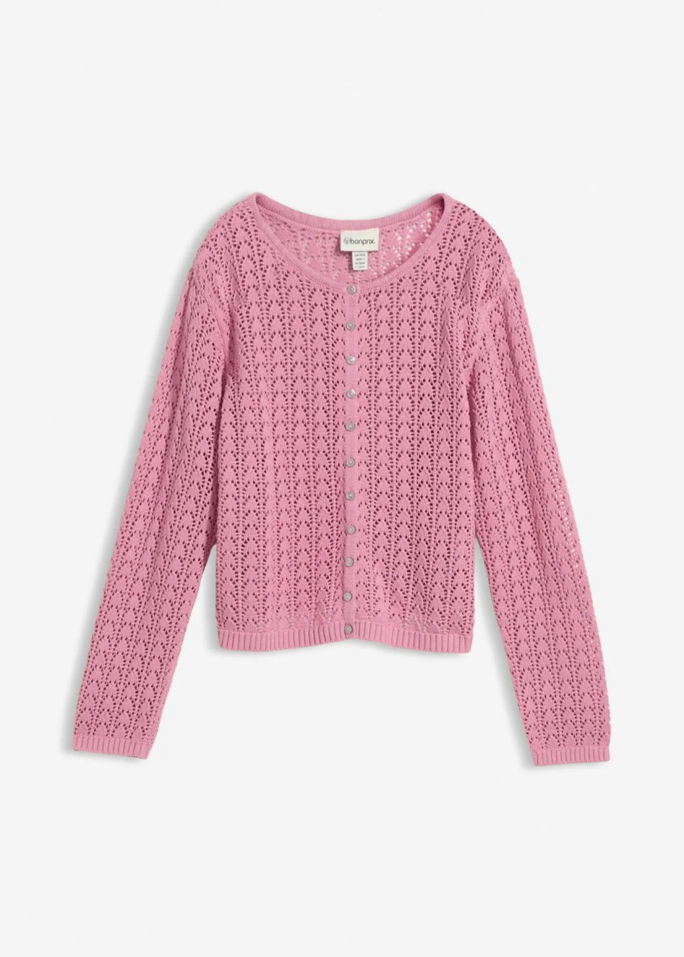 New Chaqueta de punto ajour de algodón puro Mujer Jerséis|Novedades