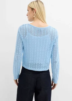Best Chaqueta de punto ajour de algodón puro Mujer Jerséis|Novedades