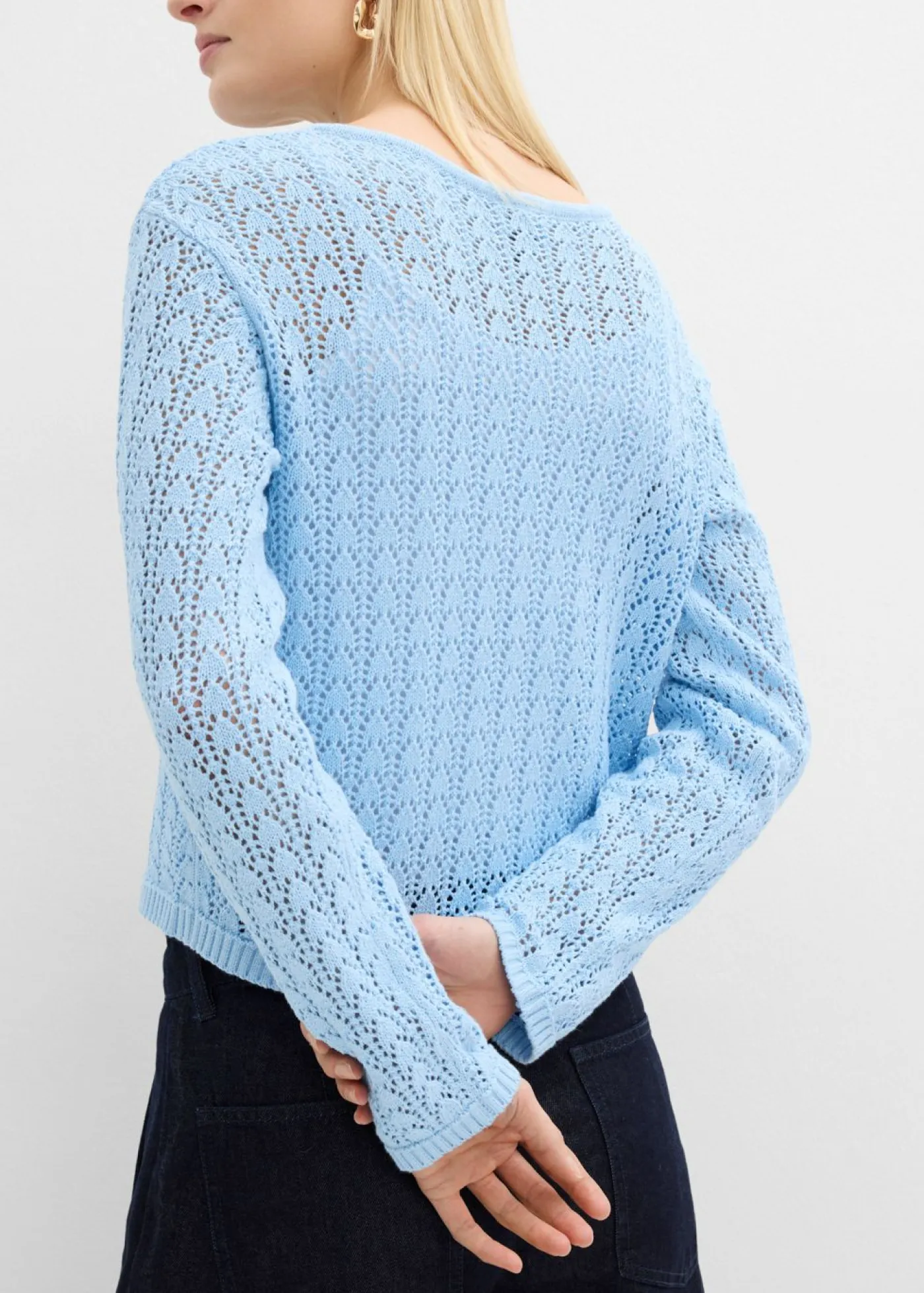 Best Chaqueta de punto ajour de algodón puro Mujer Jerséis|Novedades