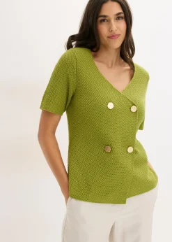 Online Chaqueta de punto con algodón Mujer Jerséis|Novedades