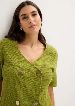 Online Chaqueta de punto con algodón Mujer Jerséis|Novedades
