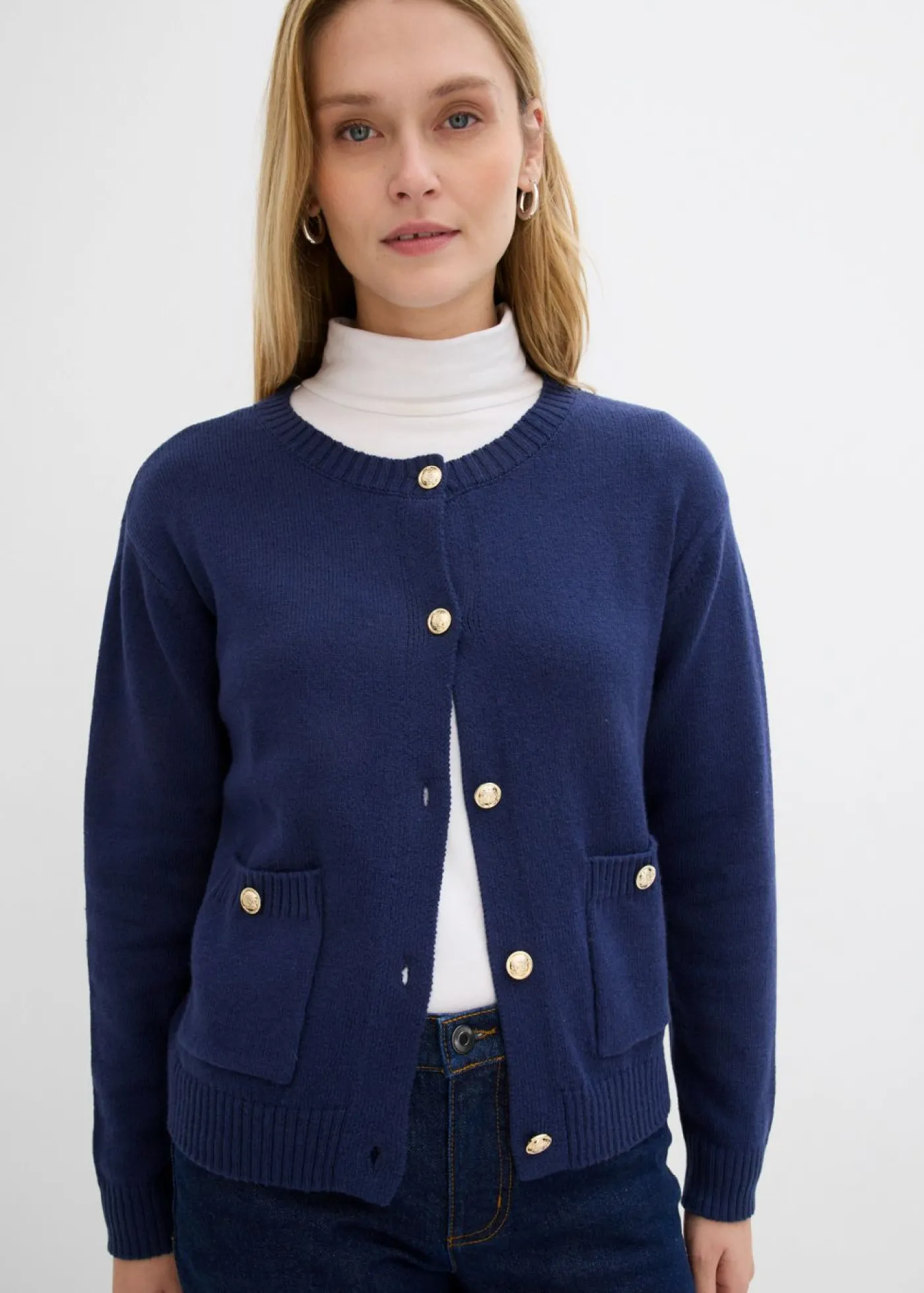 Clearance Chaqueta de punto con bolsillos Mujer Jerséis|Ropa De Punto