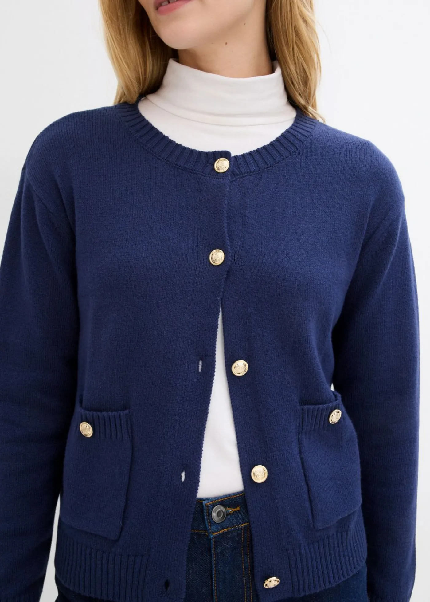 Clearance Chaqueta de punto con bolsillos Mujer Jerséis|Ropa De Punto