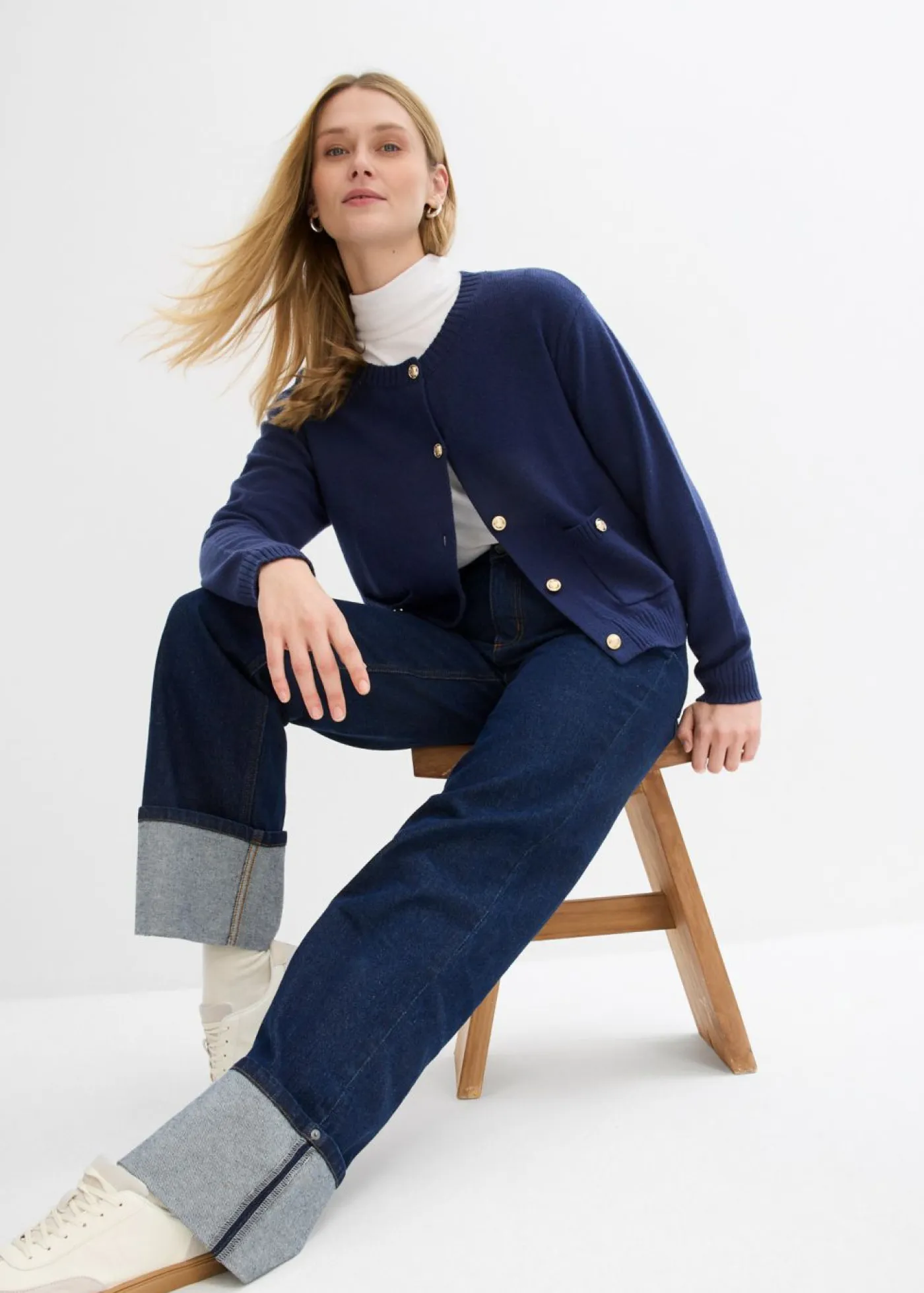 Clearance Chaqueta de punto con bolsillos Mujer Jerséis|Ropa De Punto