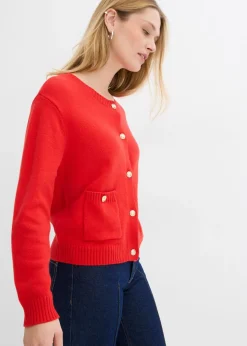 Chaqueta de punto con bolsillos Mujer Jerséis|Ropa De Punto