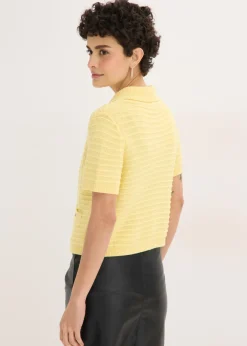 Chaqueta de punto con botones decorativos Mujer Jerséis|Ropa De Punto