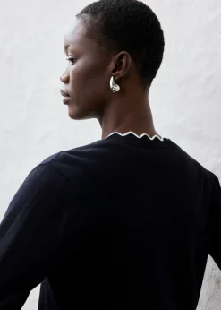 Hot Chaqueta de punto con contenido de seda Mujer Premium|Jerséis