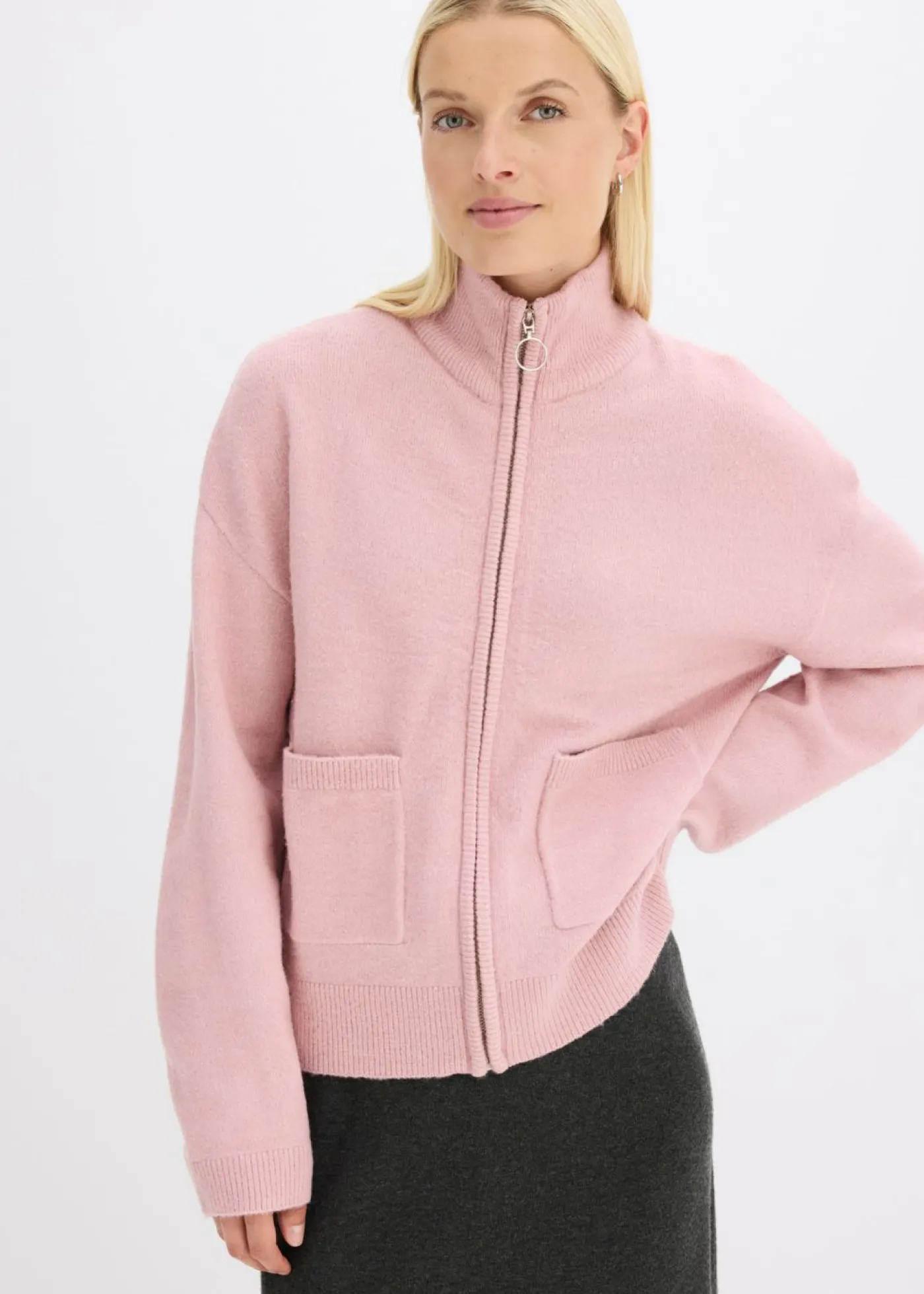 New Chaqueta de punto con cremallera Mujer Jerséis|Ropa De Punto