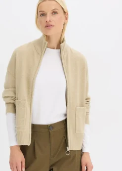 Outlet Chaqueta de punto con cremallera Mujer Jerséis|Ropa De Punto