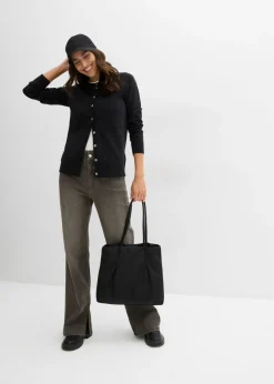 Online Chaqueta de punto con cuello redondo Mujer Básicos|Jerséis