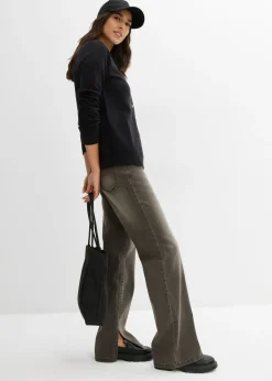 Online Chaqueta de punto con cuello redondo Mujer Básicos|Jerséis
