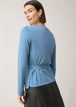 Online Chaqueta de punto con diseño cruzado Mujer Premium|Jerséis