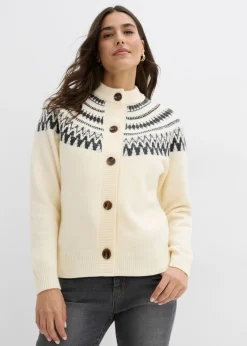 Outlet Chaqueta de punto con patrón nórdico Mujer Jerséis