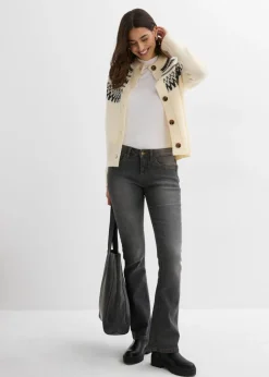 Outlet Chaqueta de punto con patrón nórdico Mujer Jerséis