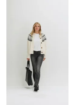 Outlet Chaqueta de punto con patrón nórdico Mujer Jerséis