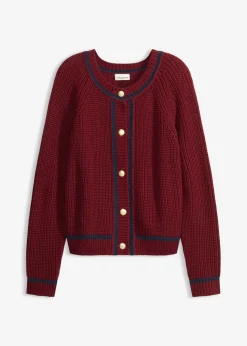 Sale Chaqueta de punto con rayas en contraste Mujer Jerséis|Ropa De Punto