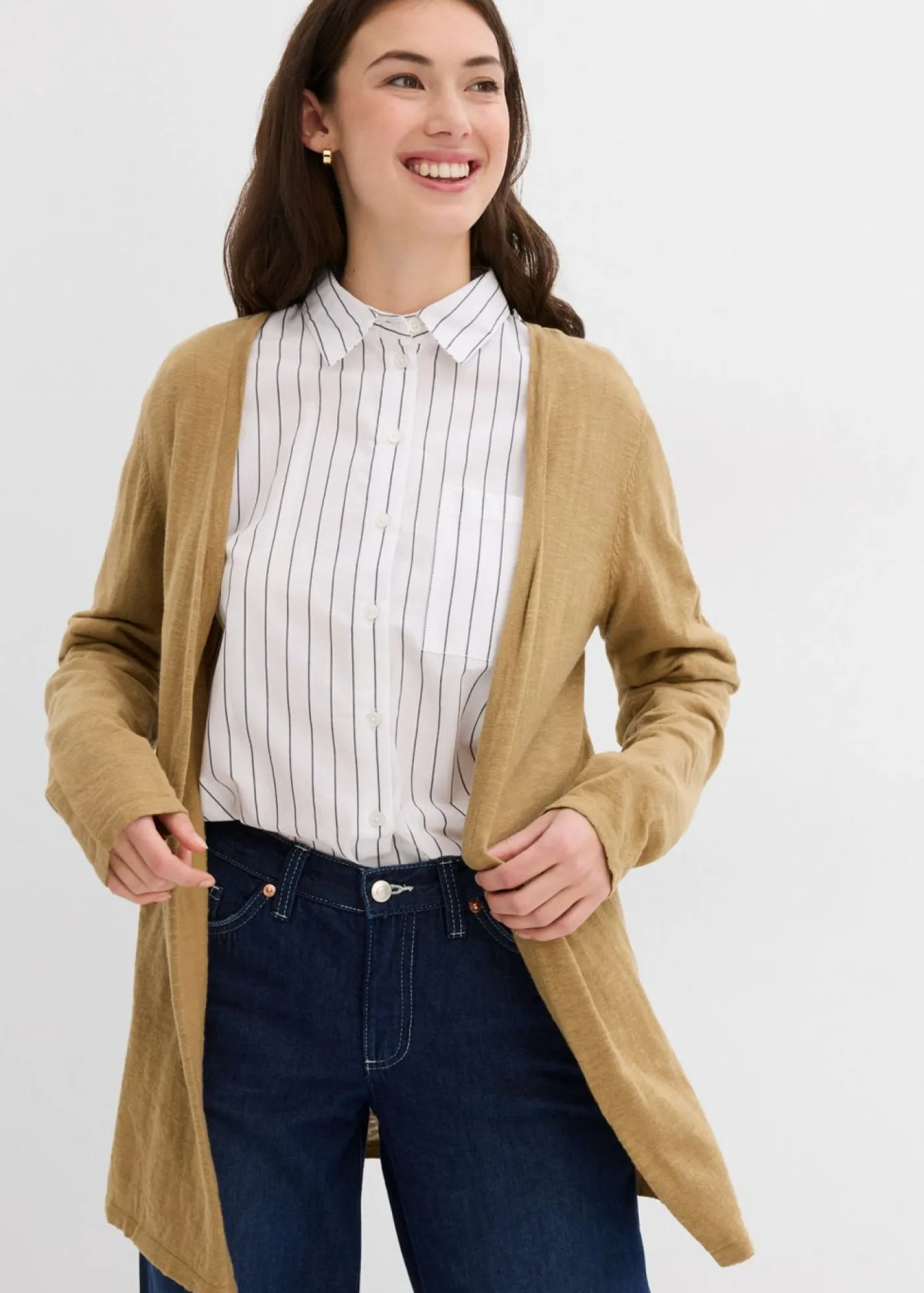 Discount Chaqueta de punto de algodón ligero y calidad superior Mujer Básicos|Jerséis