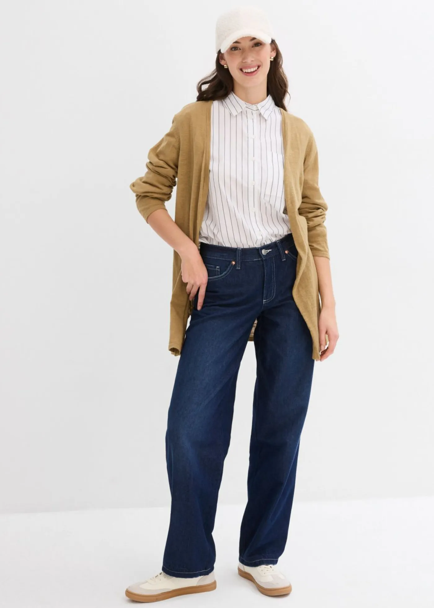 Discount Chaqueta de punto de algodón ligero y calidad superior Mujer Básicos|Jerséis