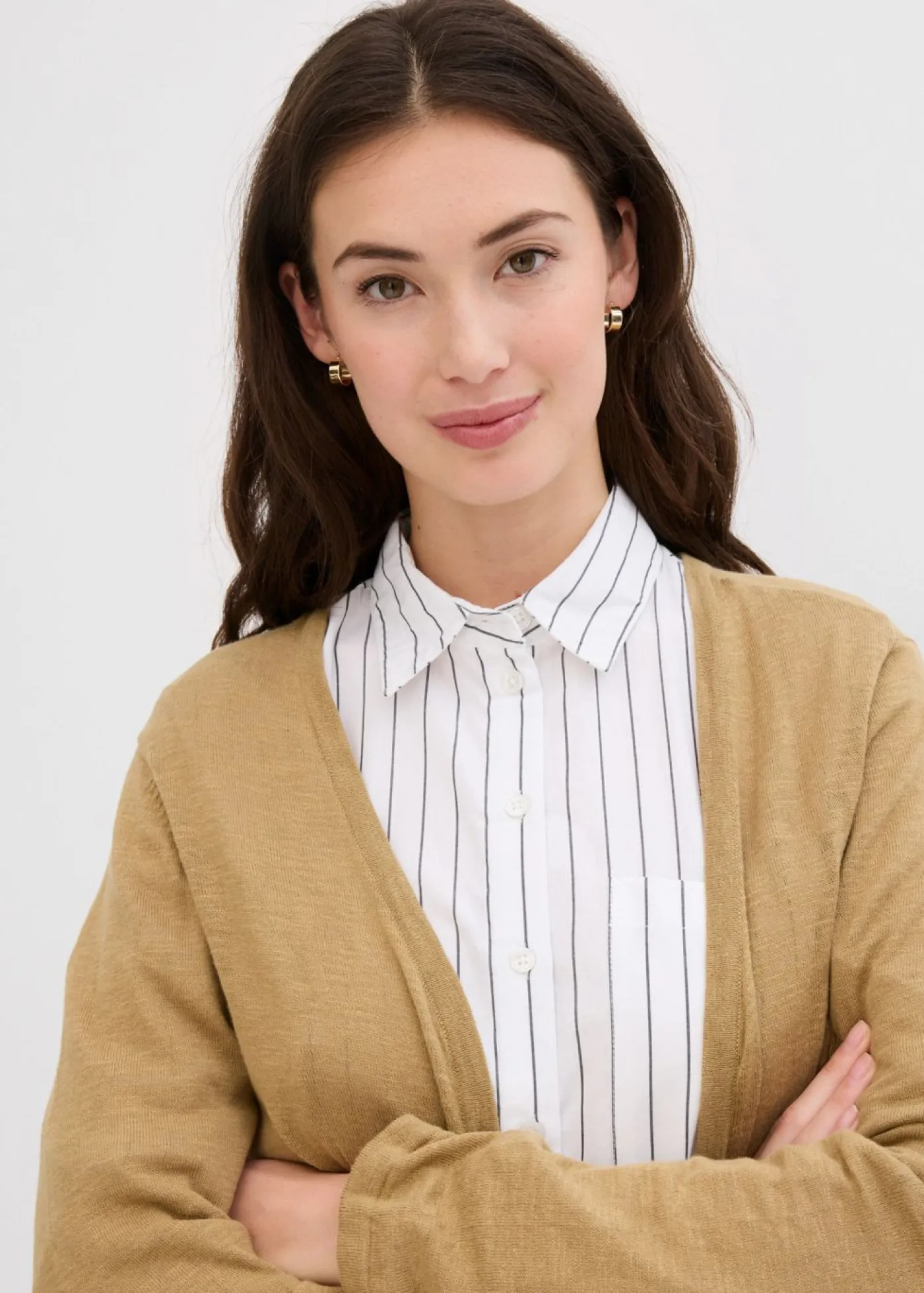 Discount Chaqueta de punto de algodón ligero y calidad superior Mujer Básicos|Jerséis