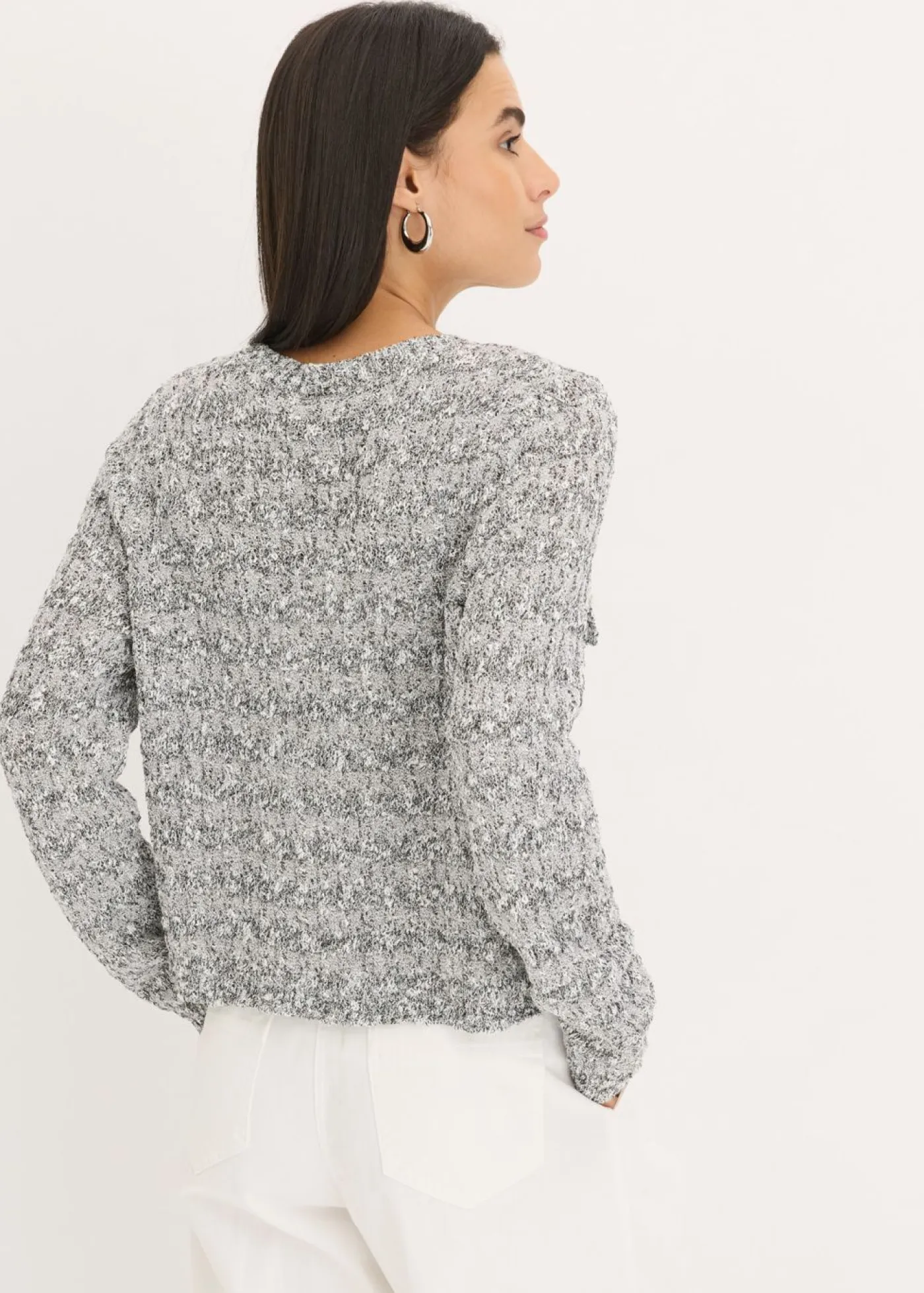 Sale Chaqueta de punto de bouclé Mujer Jerséis|Novedades