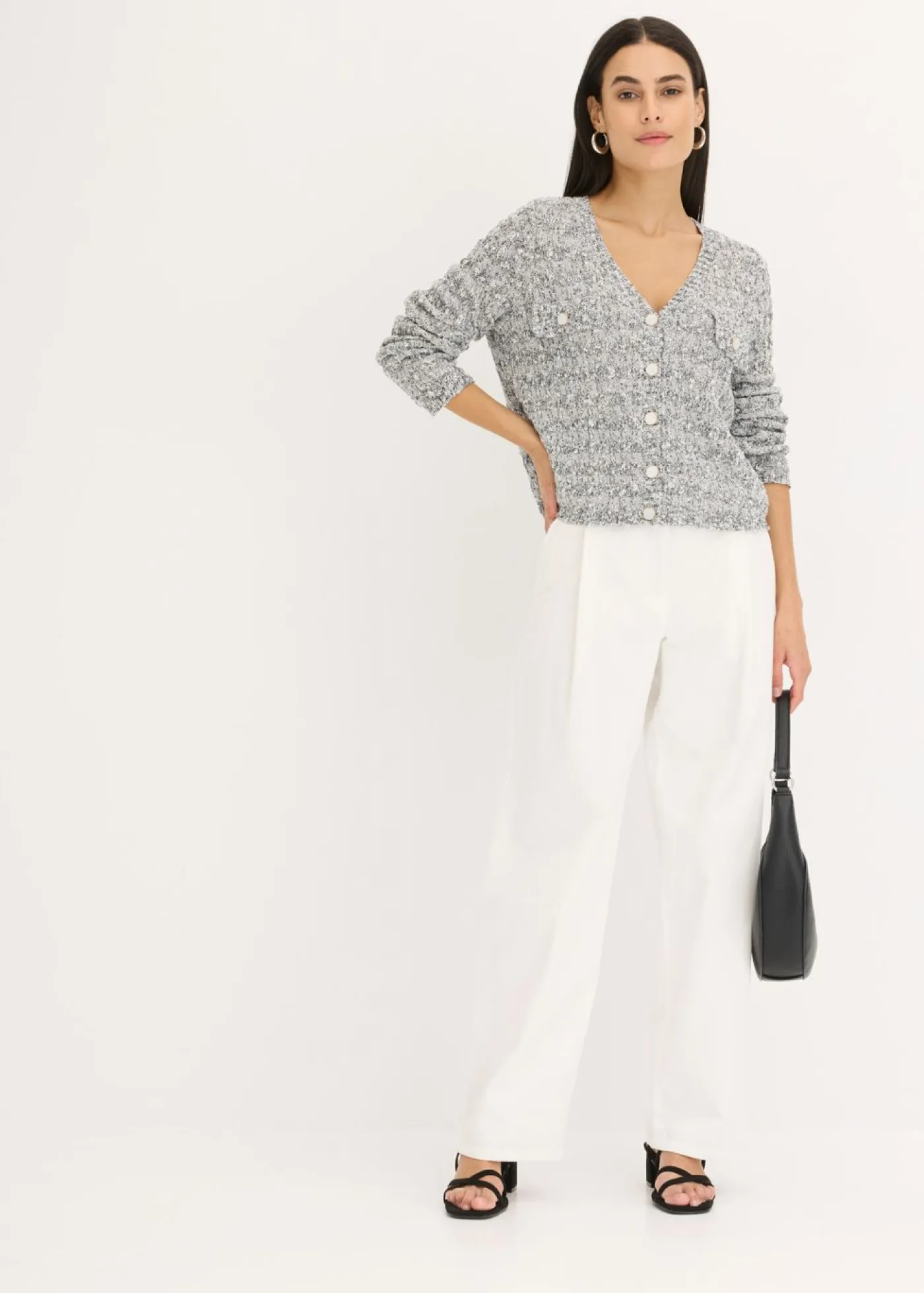 Sale Chaqueta de punto de bouclé Mujer Jerséis|Novedades