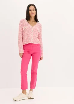 Chaqueta de punto de bouclé Mujer Jerséis|Novedades