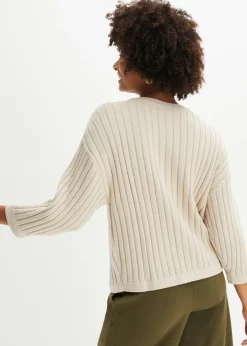 Discount Chaqueta de punto de estilo boxy Mujer Jerséis|Ropa De Punto