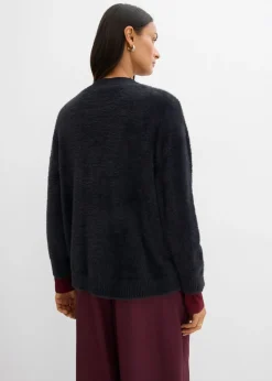 Online Chaqueta de punto de mezcla de viscosa Mujer Esenciales|Jerséis