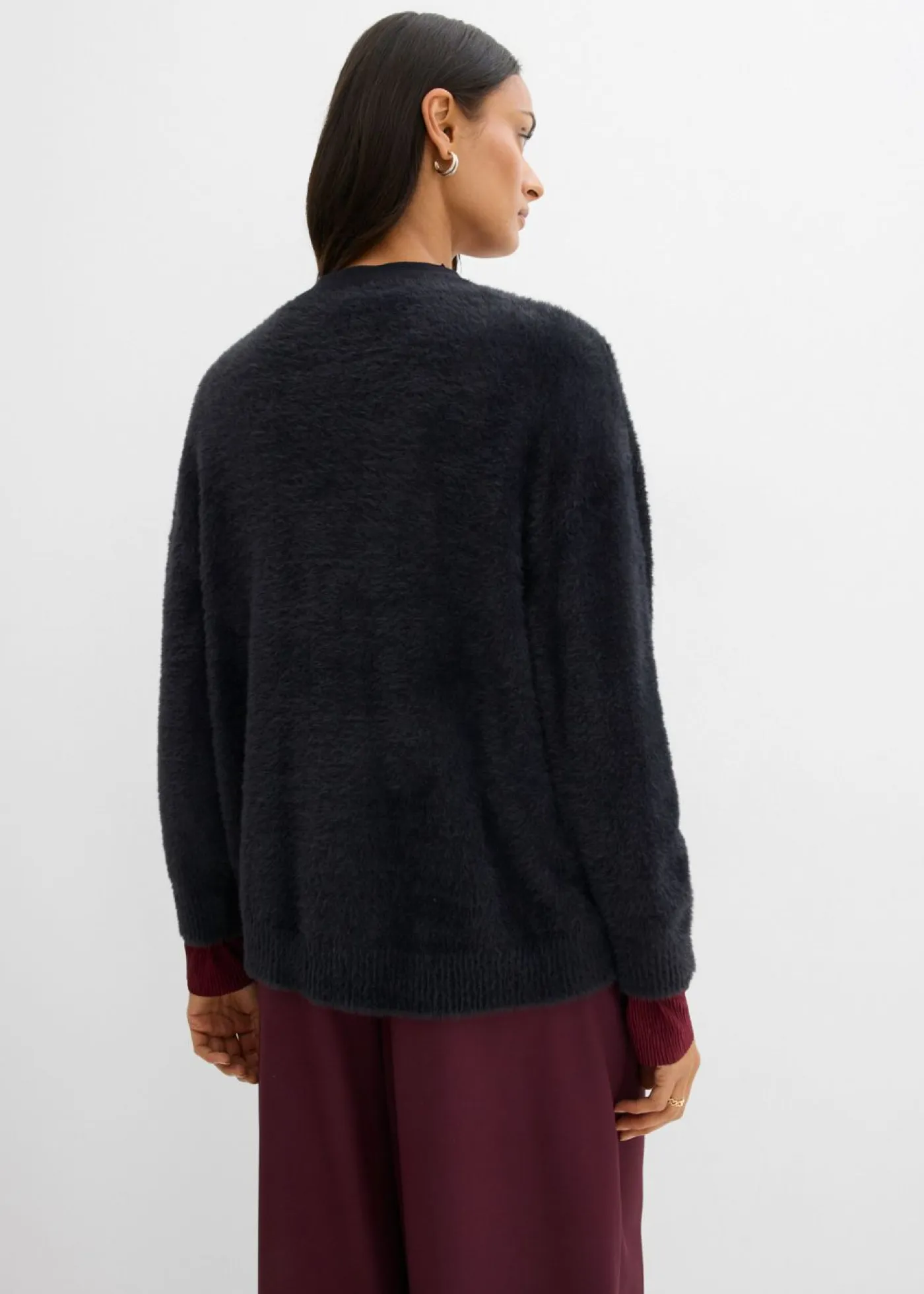 Online Chaqueta de punto de mezcla de viscosa Mujer Esenciales|Jerséis