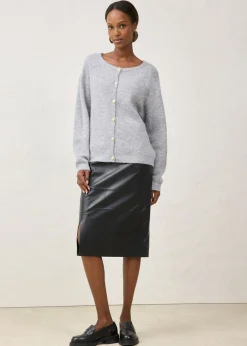 Clearance Chaqueta de punto de mezcla de alpaca Mujer Premium|Jerséis
