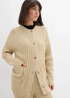 Chaqueta de punto de mezcla de viscosa suave Mujer Jerséis|Ropa De Punto