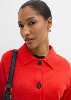 Online Chaqueta de punto de mezcla de viscosa Mujer Esenciales|Jerséis