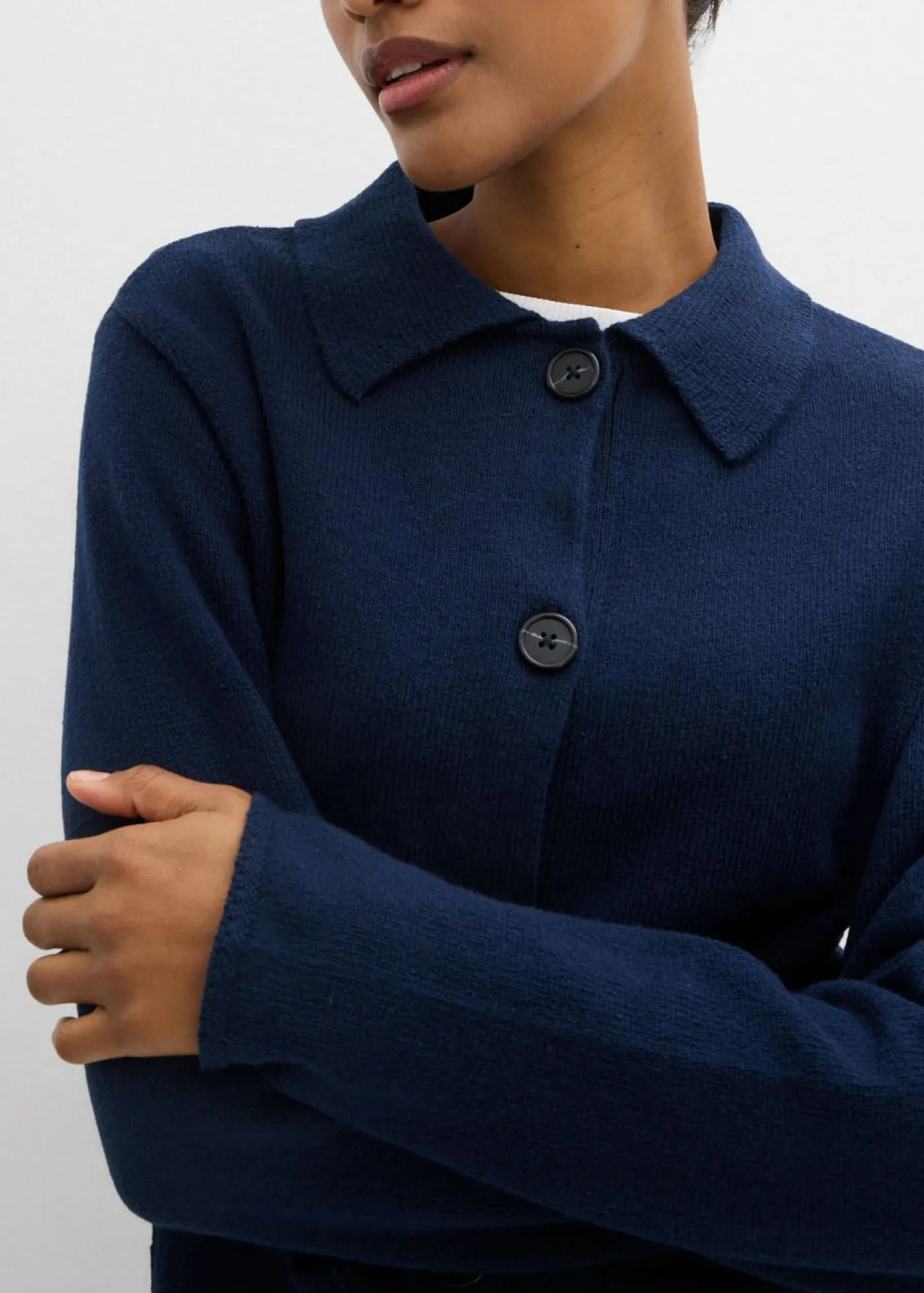 Online Chaqueta de punto de mezcla de viscosa Mujer Esenciales|Jerséis