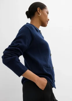 Online Chaqueta de punto de mezcla de viscosa Mujer Esenciales|Jerséis