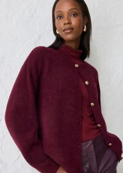 Online Chaqueta de punto de mezcla de alpaca Mujer Premium|Jerséis