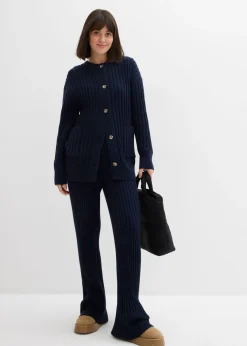 Chaqueta de punto de mezcla de viscosa suave Mujer Jerséis|Ropa De Punto