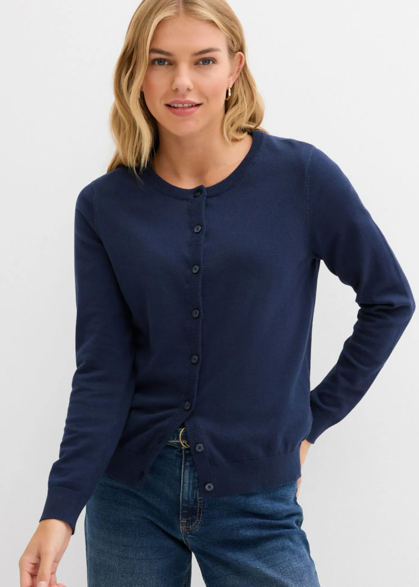 Chaqueta de punto fino Mujer Básicos|Jerséis
