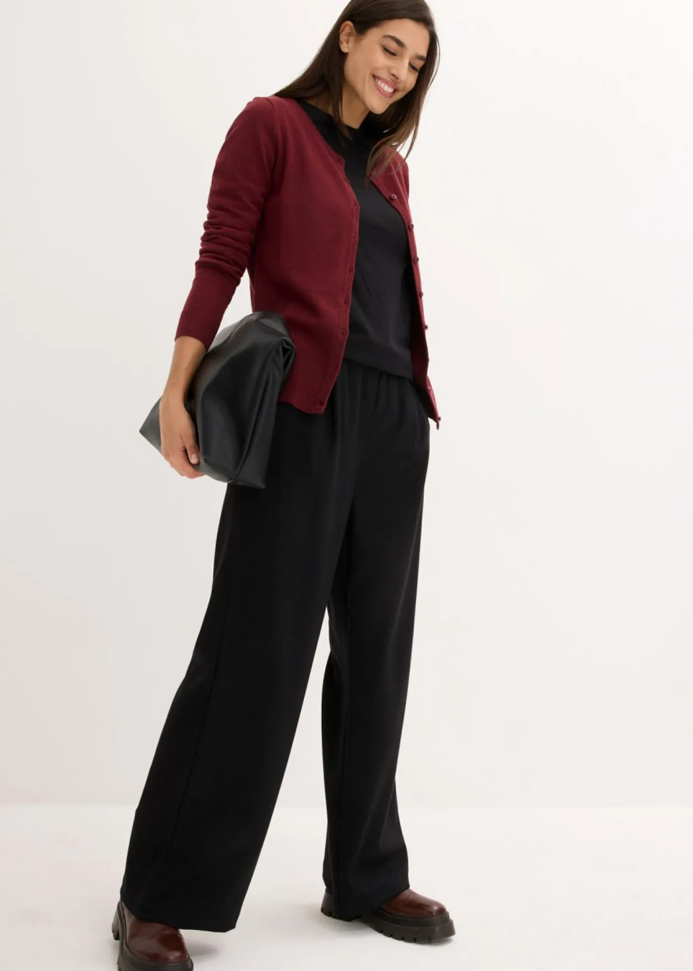 New Chaqueta de punto fino con algodón reciclado Mujer Básicos|Jerséis