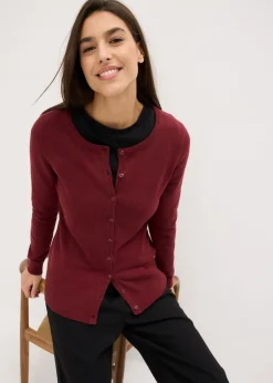 New Chaqueta de punto fino con algodón reciclado Mujer Básicos|Jerséis