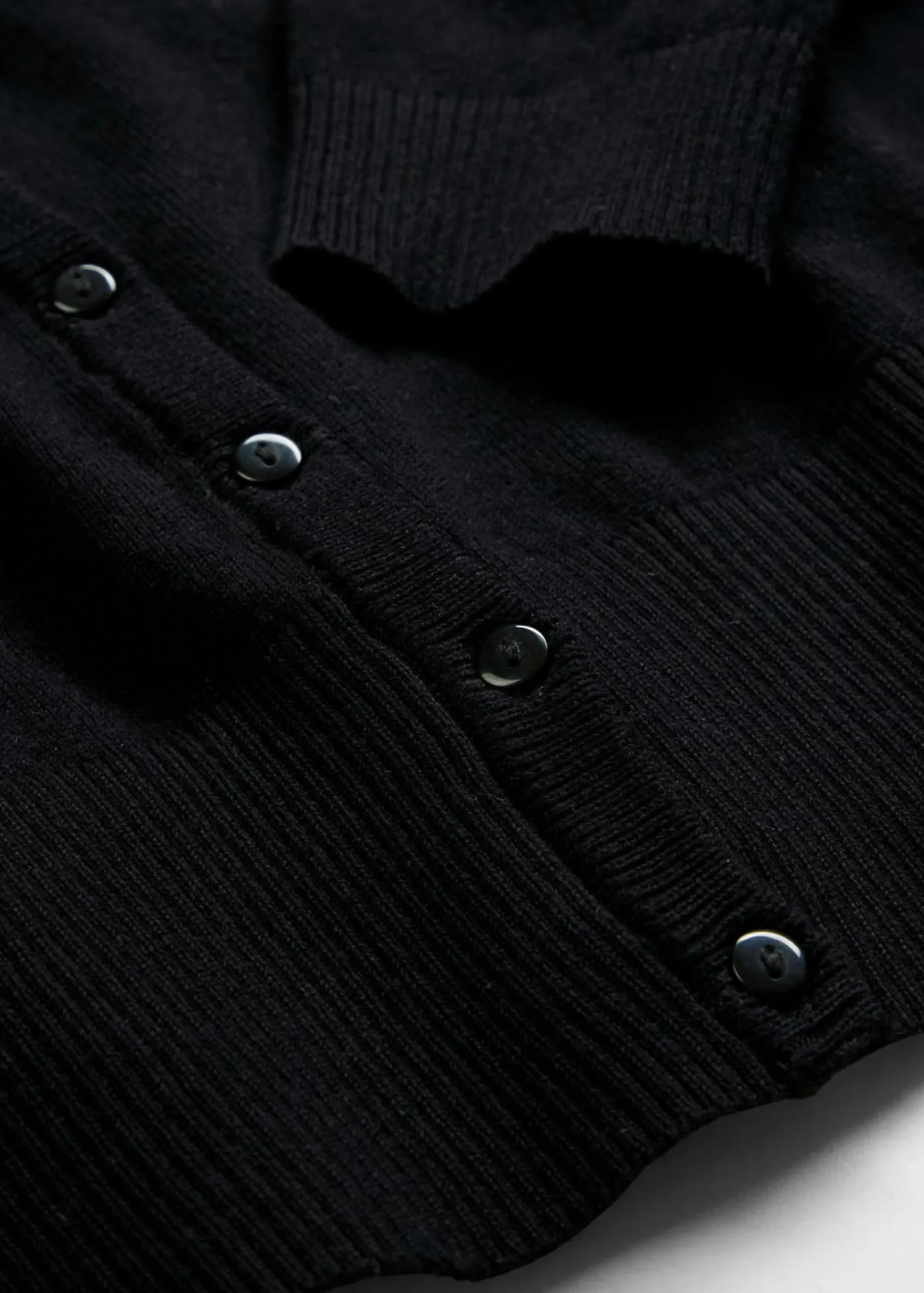 Chaqueta de punto fino con botones Mujer Básicos|Jerséis