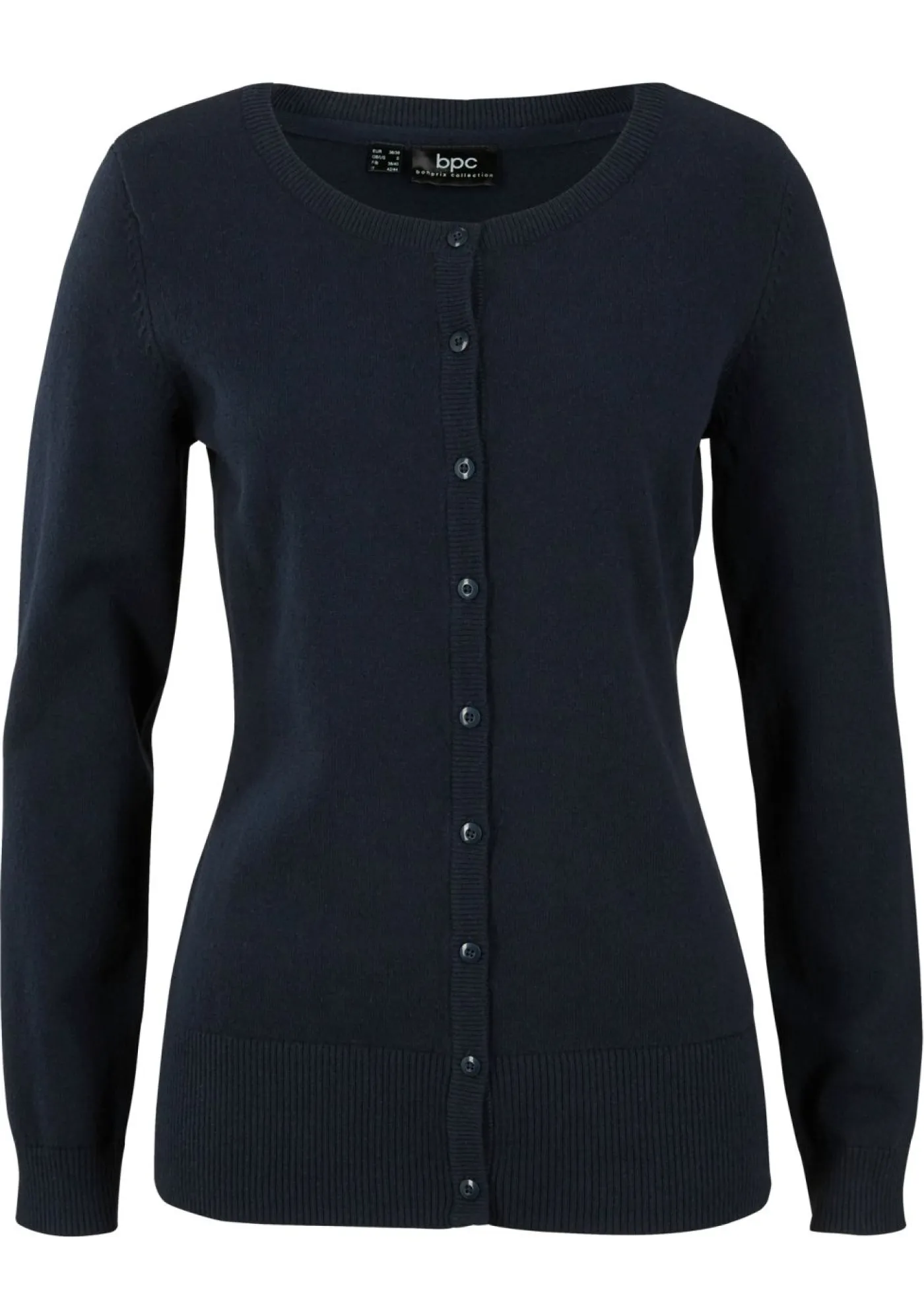 Best Chaqueta de punto fino con algodón reciclado Mujer Básicos|Jerséis