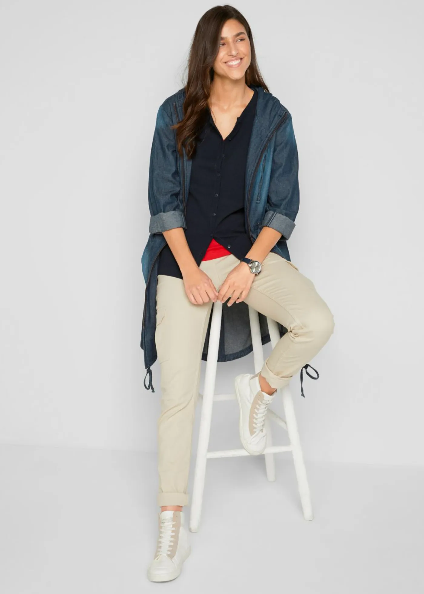 Best Chaqueta de punto fino con algodón reciclado Mujer Básicos|Jerséis