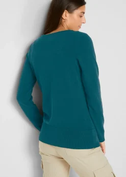 Sale Chaqueta de punto fino con algodón reciclado Mujer Básicos|Jerséis