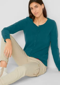 Sale Chaqueta de punto fino con algodón reciclado Mujer Básicos|Jerséis
