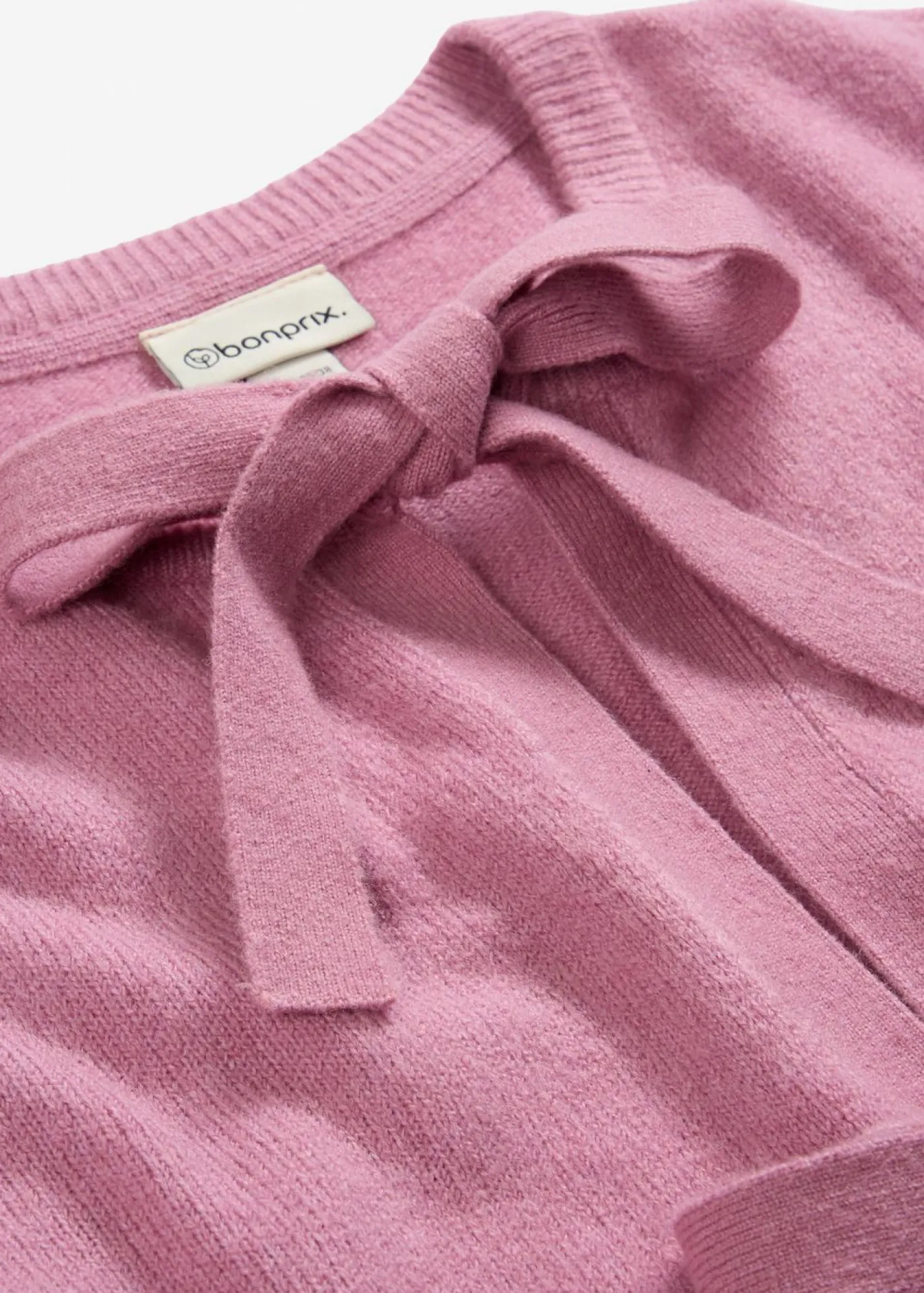 Online Chaqueta de punto fino con lazo Mujer Jerséis|Novedades