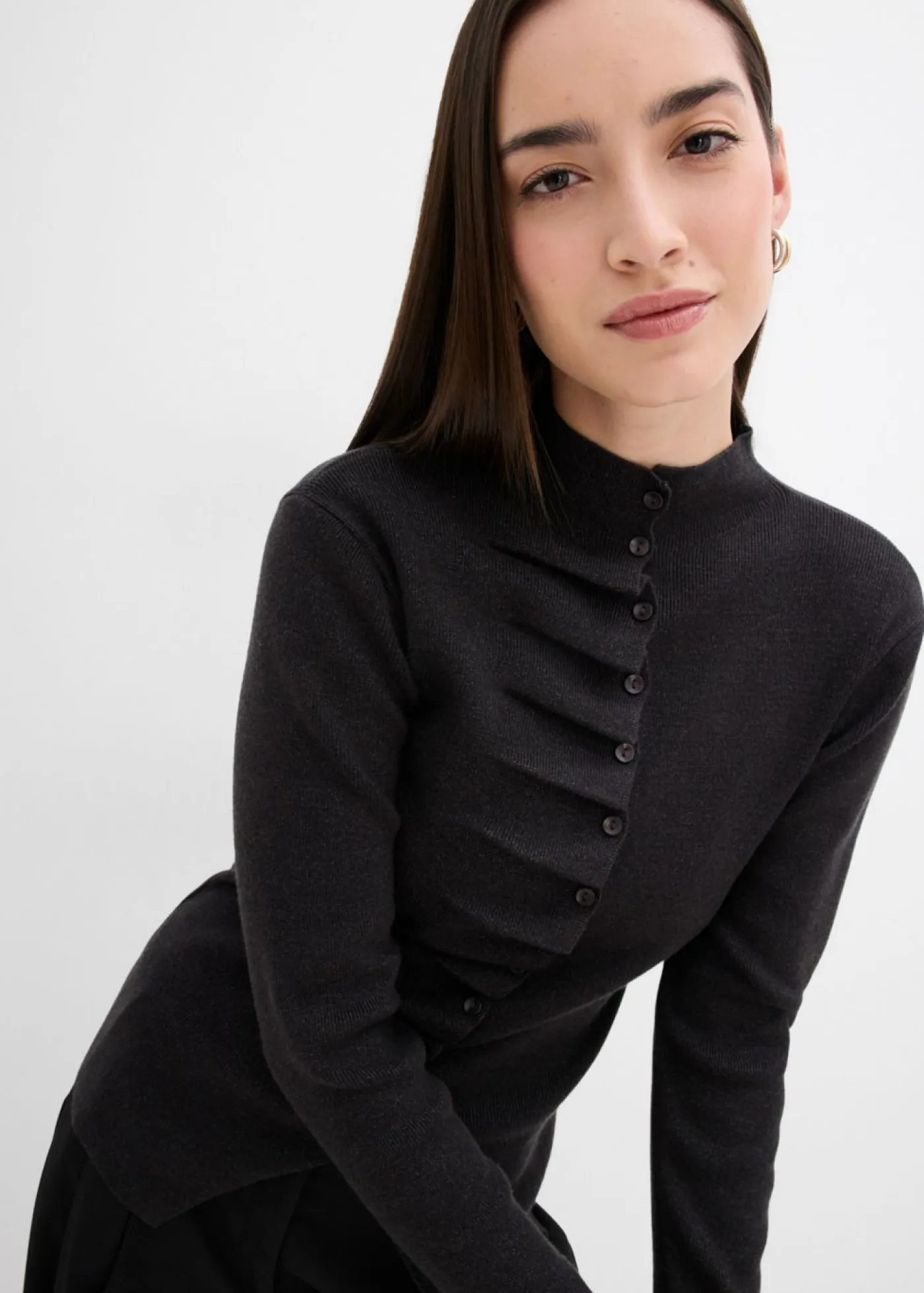 New Chaqueta de punto fino de mezcla de viscosa suave Mujer Esenciales|Jerséis