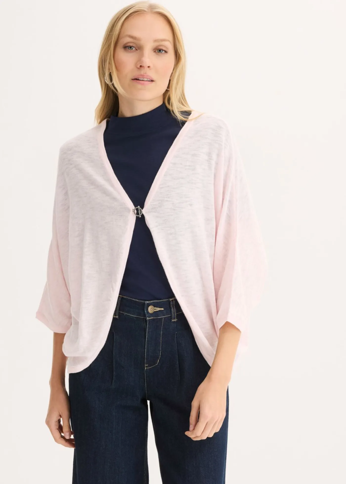 Discount Chaqueta de punto fino de algodón puro Mujer Jerséis|Novedades